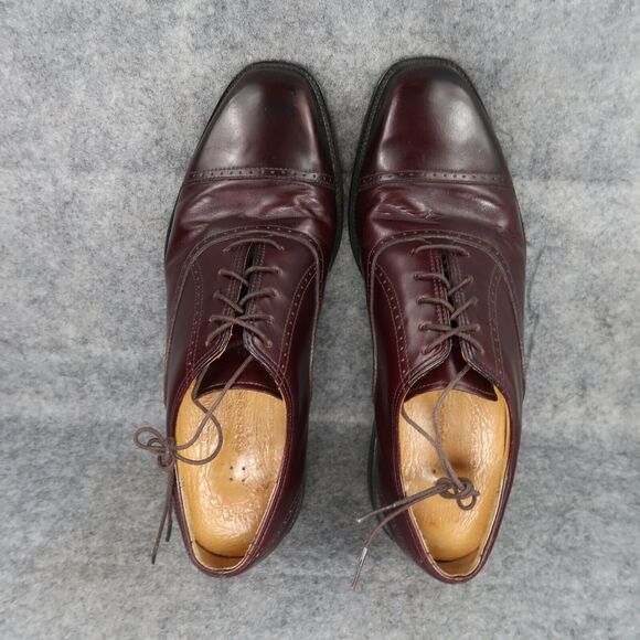 Rockport Shoes Men 8.5 Oxford Cap Toe Leather Dress Formal Classic Comfort Brown - Picture 7 of 16